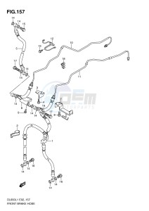 DL650 (E2) V-Strom drawing FRONT BRAKE HOSE (DL650AUEL1 E19)