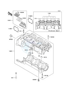 JET SKI 900 STX JT900E6F FR drawing Crankcase