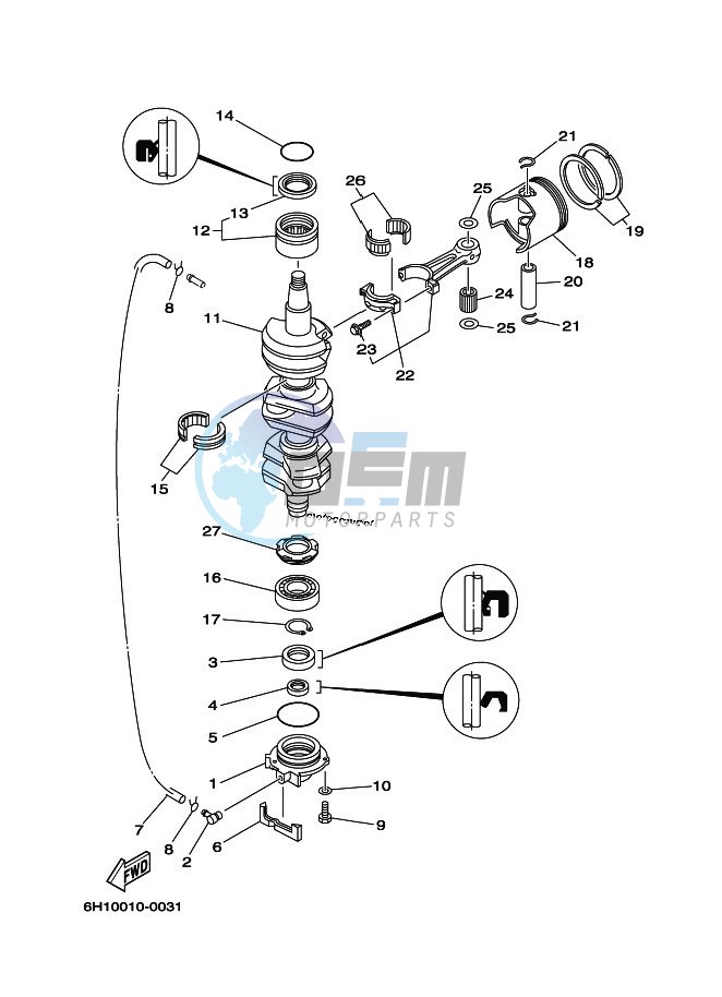 CRANKSHAFT--PISTON