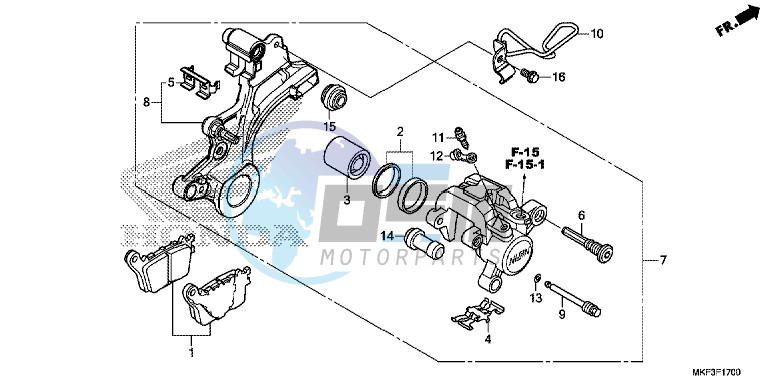 REAR BRAKE CALIPER