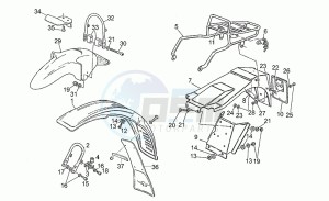 NTX 650 drawing Front mudguard