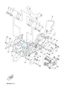 VP250 X-CITY (5B2C 5B2C 5B2C) drawing CRANKCASE