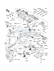 MULE 4010 DIESEL 4x4 KAF950F9F EU drawing Chassis Electrical Equipment