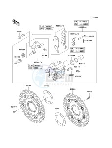 KLE 650 A [VERSYS] (9F-9F) A9F drawing FRONT BRAKE-- A9F- -