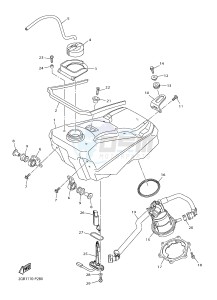 WR250F (2GB2 2GB3 2GB4 2GB4) drawing FUEL TANK