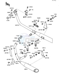 VN 1500 B [VULCAN 88 SE] (B1-B3) [VULCAN 88 SE] drawing MUFFLER-- S- -