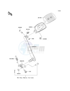 VN 1600 D [VULCAN 1600 NOMAD] (D6F-D8FA) D7FA drawing BRAKE PEDAL_TORQUE LINK