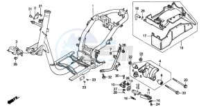 SA75 drawing FRAME BODY