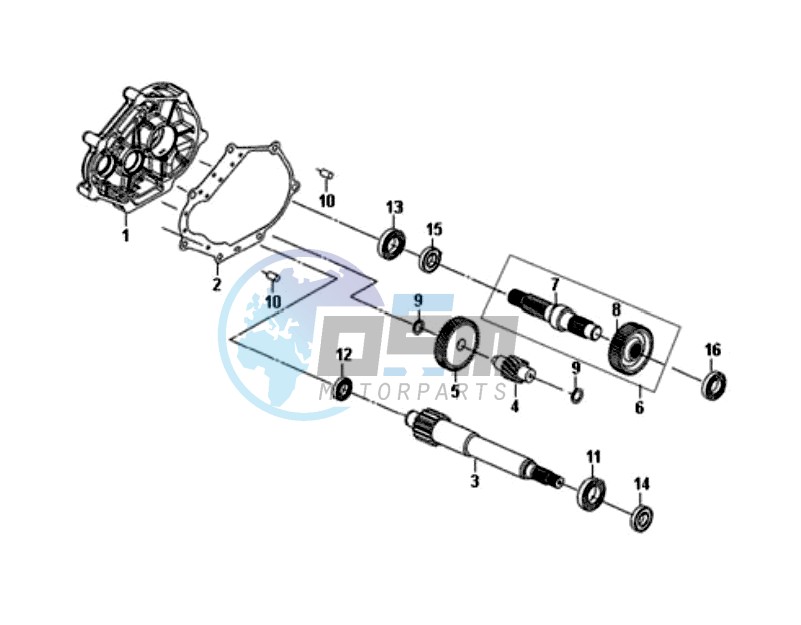 MISSION CASE - DRIVE SHAFT