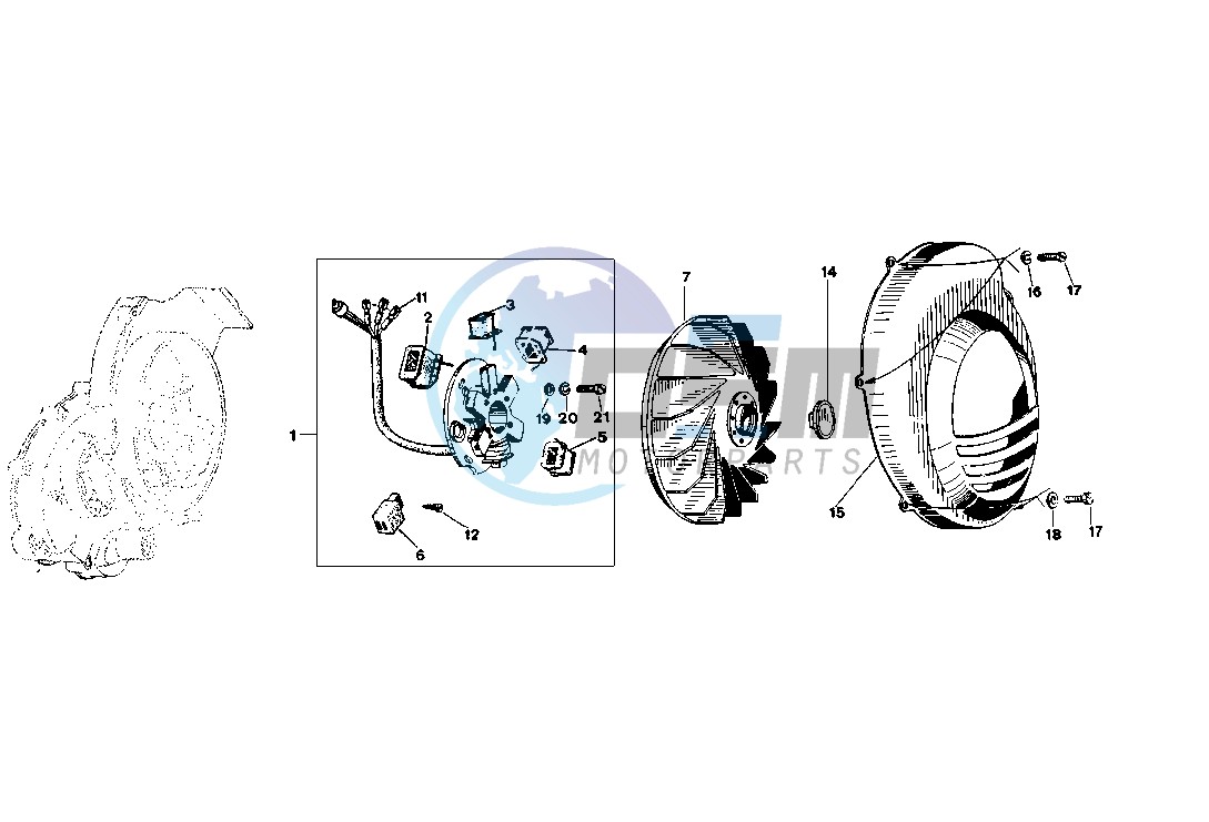 Flywheel magneto