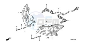 TRX420FAA Europe Direct - (ED) drawing HEADLIGHT