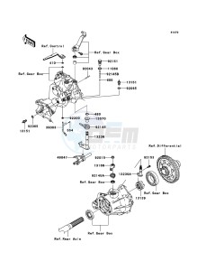 MULE_600 KAF400B9F EU drawing Gear Change Mechanism