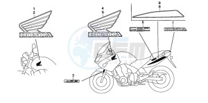 CBF600SA drawing MARK