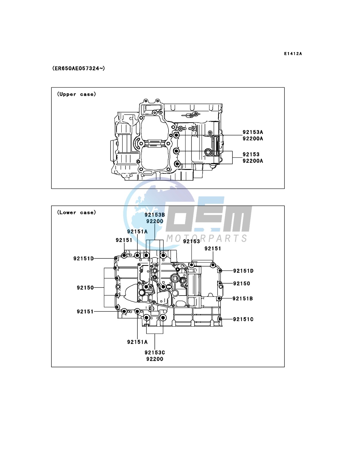 Crankcase Bolt Pattern