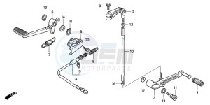 CBR1000RR drawing PEDAL