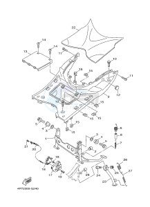 XC125E VITY (4P7A) drawing STAND & FOOTREST