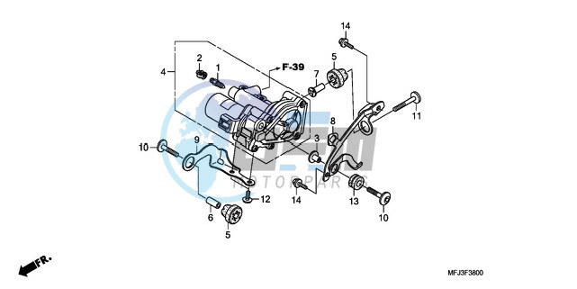 REAR POWER UNIT (CBR600RA)