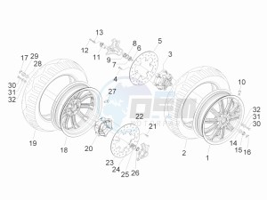 MP3 300 ie lt MP3 300 ie lt Sport drawing Front wheel