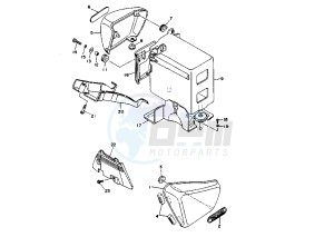 XV VIRAGO 1100 drawing SIDE COVERS