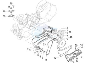 LX 50 4T-4V USA drawing Oil pump