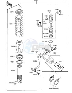 KXT 250 B [TECATE] (B2) [TECATE] drawing SHOCK ABSORBER