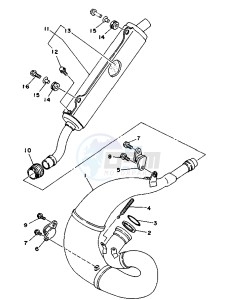 WR 250 drawing EXHAUST