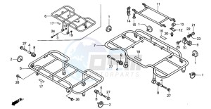 TRX350 FOURTRAX drawing CARRIER