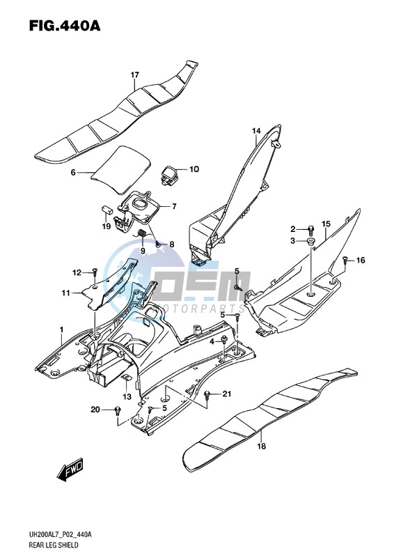 REAR LEG SHIELD