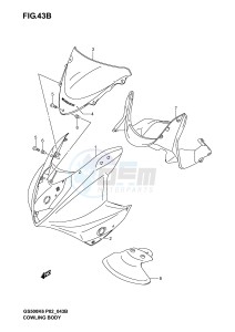 GS500 (P19) drawing COWLING BODY (GS500FK5 FUK5)