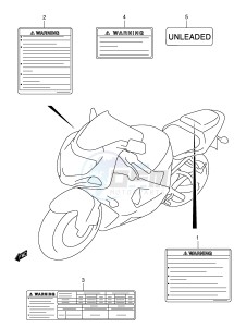 GSX-R600 (E2) drawing LABEL