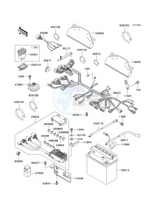 KAF 620 J [MULE 3010 TRANS4X4] (J6J-J8F) J8F drawing CHASSIS ELECTRICAL EQUIPMENT-- J7F_J8F- -