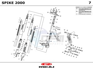 SPIKE-50-RACING drawing SUSPENSION