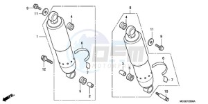 VT750C9 Korea - (KO) drawing REAR CUSHION