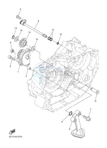 WR250R (BN32 BN31 BN33) drawing OIL PUMP