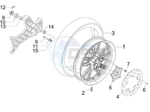 Carnaby 250 4t ie e3 drawing Rear Wheel