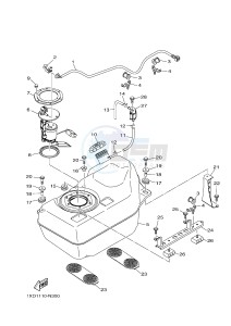 YXM700E YXM700PE VIKING EPS (1XP3) drawing FUEL TANK