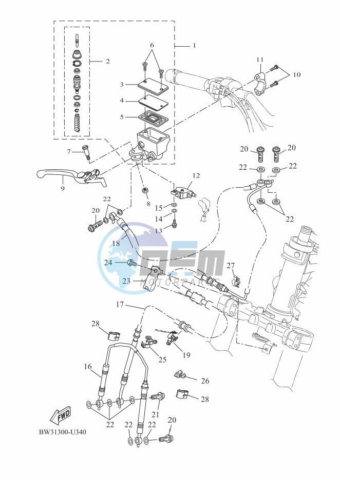 FRONT MASTER CYLINDER