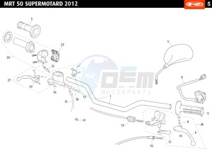 MRT-50-SM-ORANGE drawing HANDLEBAR - CONTROLS