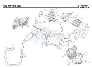 RS2-125-MATRIX-WHITE drawing HOSE CONNEXIONS TANKS