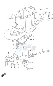 DF 300B drawing Drive Shaft Housing w/Transom (X)