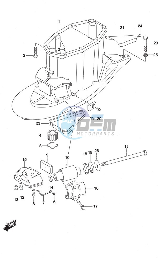 Drive Shaft Housing w/Transom (X)