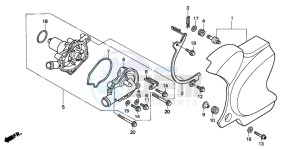 VT750C2 drawing WATER PUMP