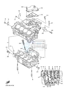 XJ6N 600 XJ6-N (NAKED) (20SV) drawing CRANKCASE