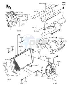 Z1000SX_ABS ZX1000MFF FR GB XX (EU ME A(FRICA) drawing Radiator