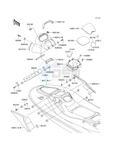 JT 1500 A [STX-15F] (A6F-A9F) A7F drawing HULL MIDDLE FITTINGS