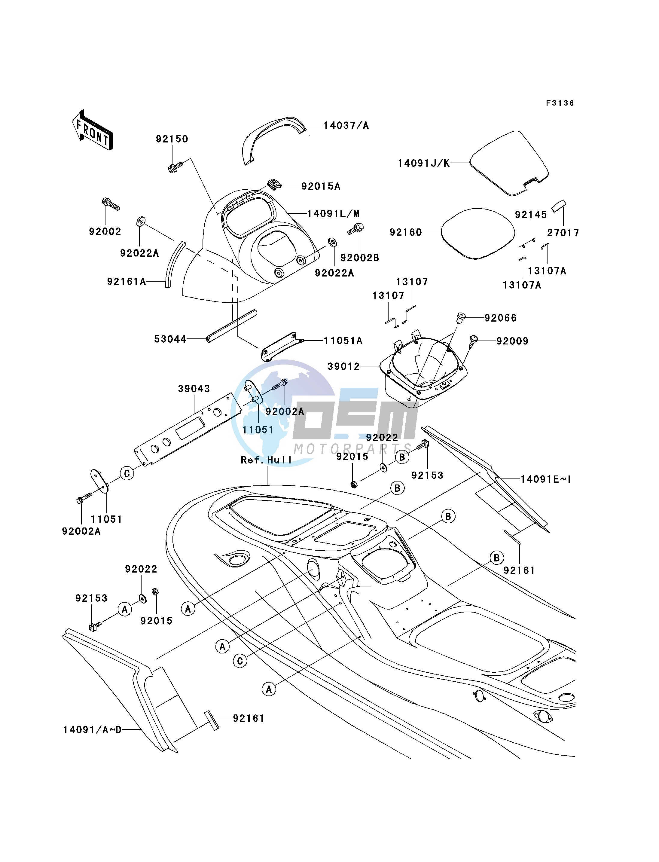 HULL MIDDLE FITTINGS