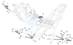 RX-SX 125 2008-2010 drawing Foot rests