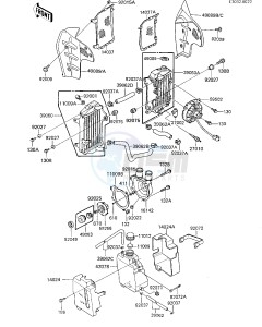 KL 600 B [KL600] (B1-B2) [KL600] drawing RADIATORS_FAN_COOLANT TANK_WATER PUMP