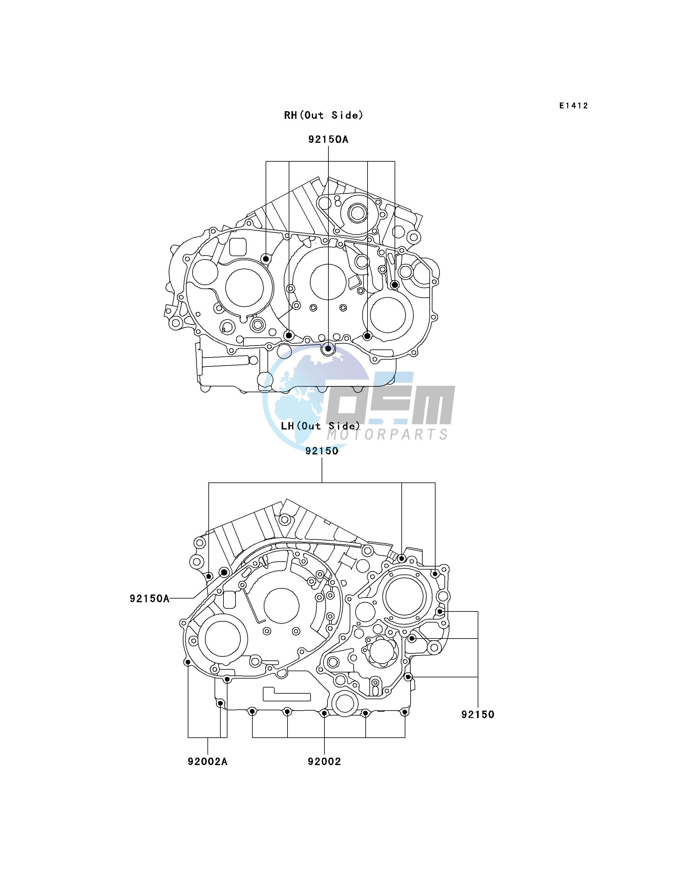 CRANKCASE BOLT PATTERN