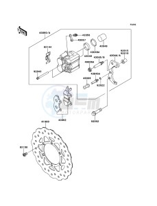 KLX125 KLX125CCS XX (EU ME A(FRICA) drawing Front Brake